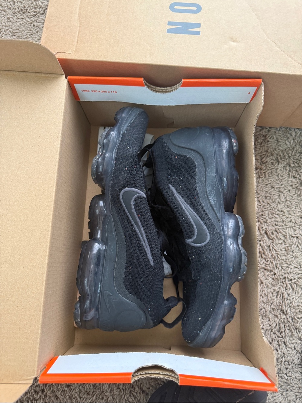 Nike Black Women's Air VaporMax Style Mesh Sneakers